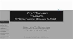 Desktop Screenshot of cityofmonessen.com