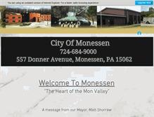 Tablet Screenshot of cityofmonessen.com